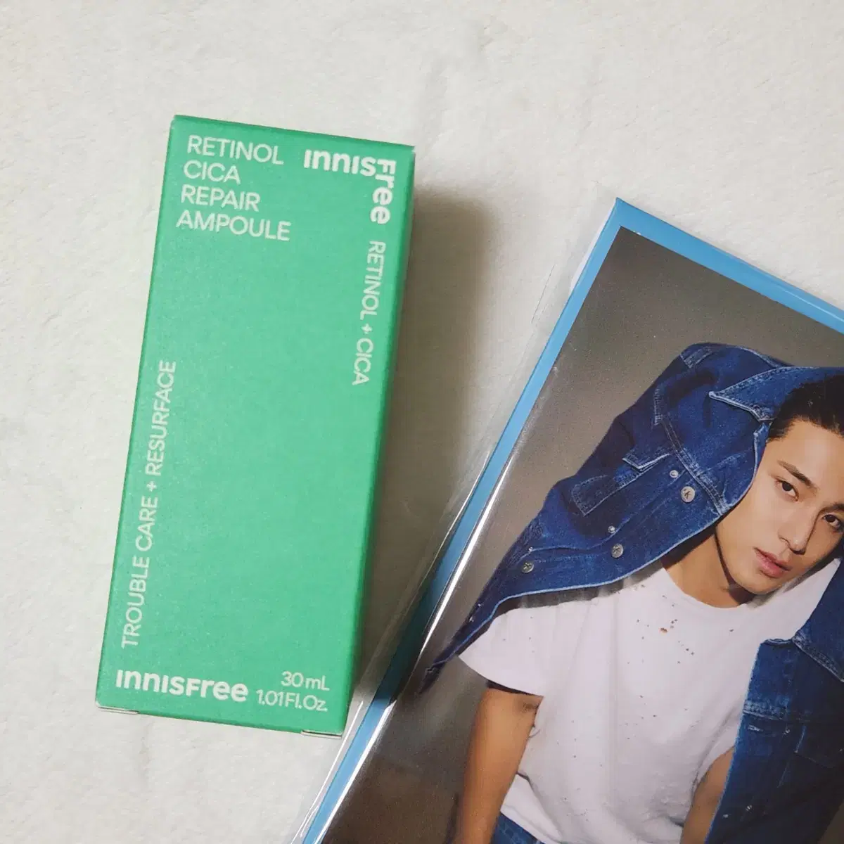 이니스프리 레티놀세럼+세븐틴 민규 포토카드