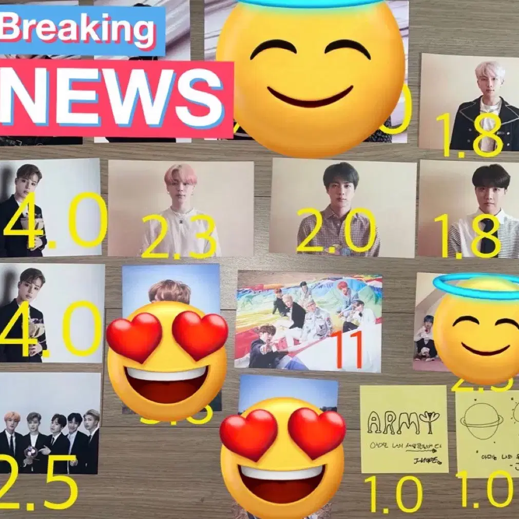 방탄 공방포카 불타오르네 FAKE LOVE 아이돌 봄날 작은것들을위한시