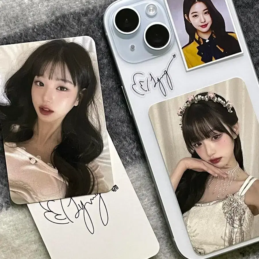 아이브 장원영 안유진 증사 싸인 스티커 원영 유진 포카 폴라 비공굿 굿즈 3