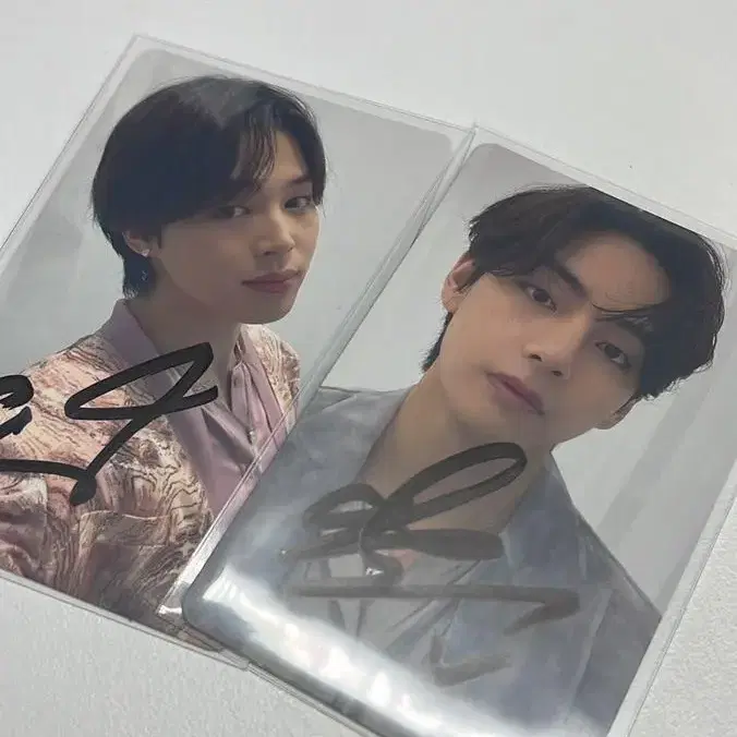 방탄소년단 방탄 박지민 김태형 싸인 포카 양도