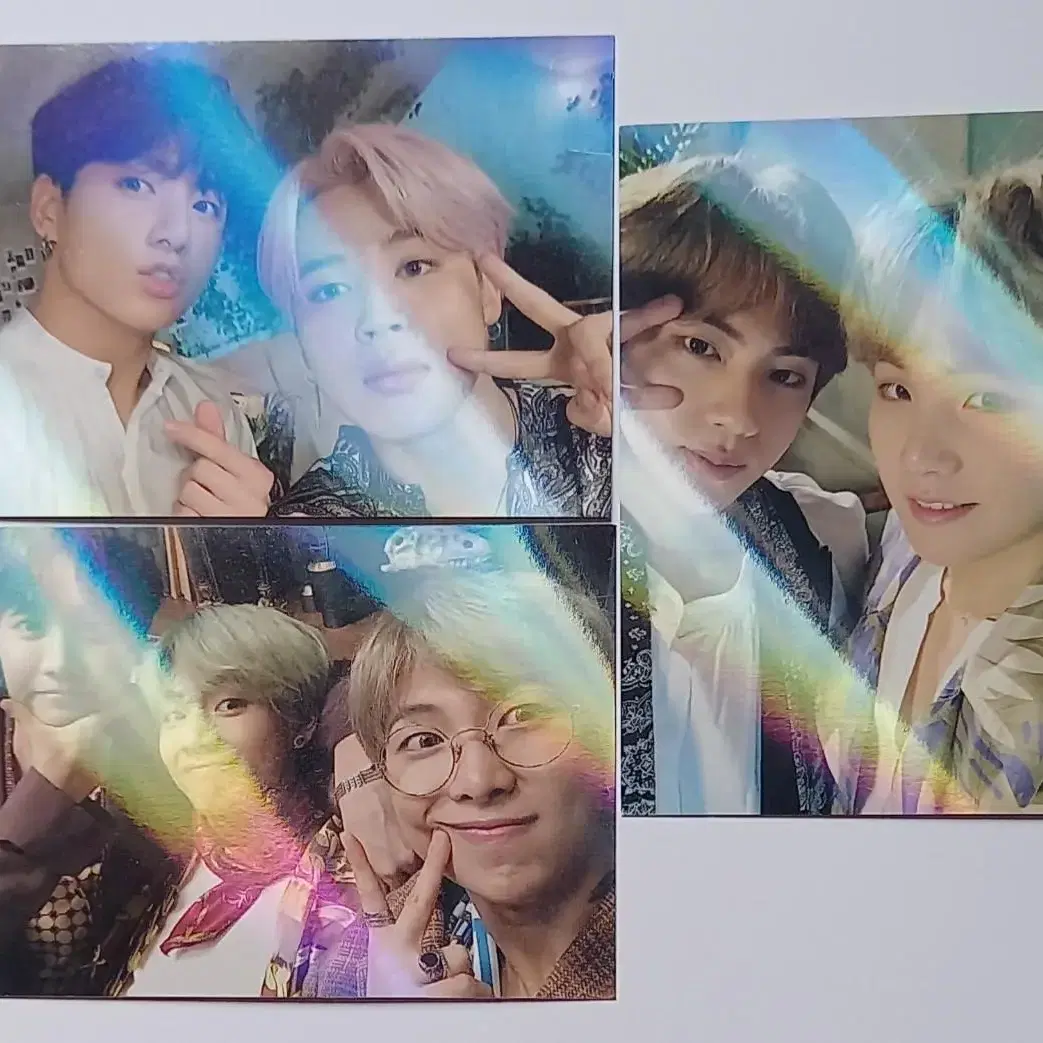 방탄 매직샵 티켓홀더 홀로그램 포카 태형 호석 남준 유닛 5