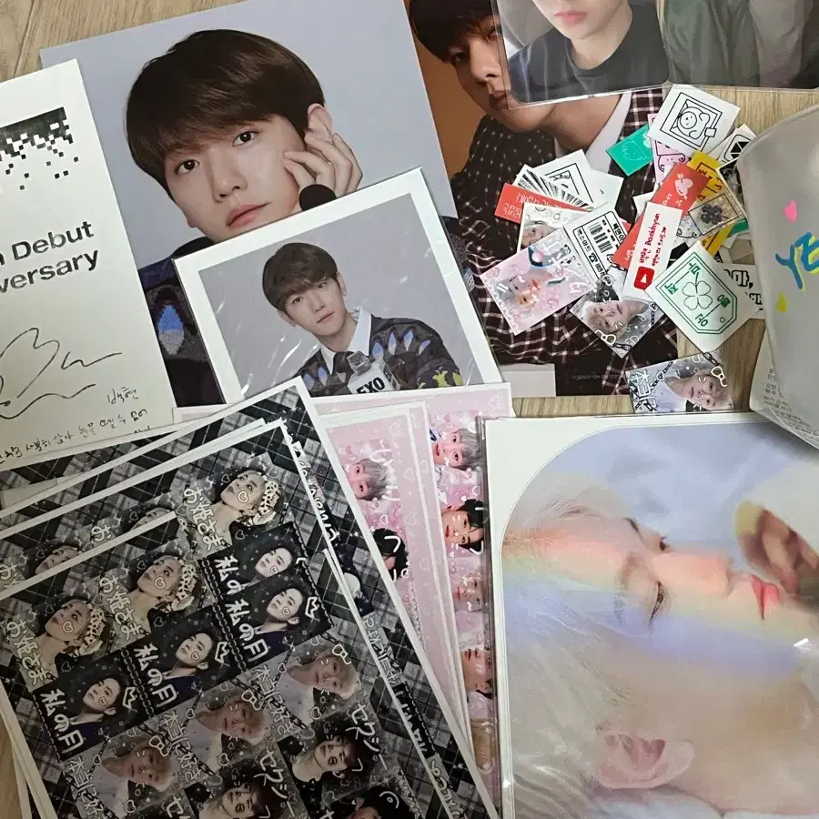 엑소 백현 md 와인잔 포카 굿즈 덤 2