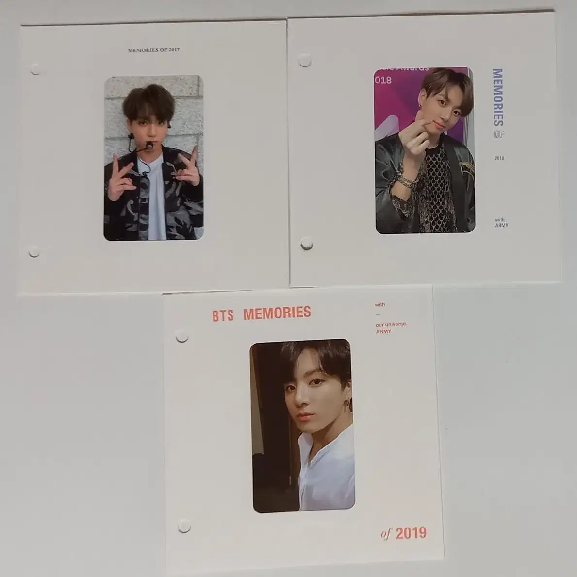 방탄 18 메모리즈 블레 JK 정국 포카 2