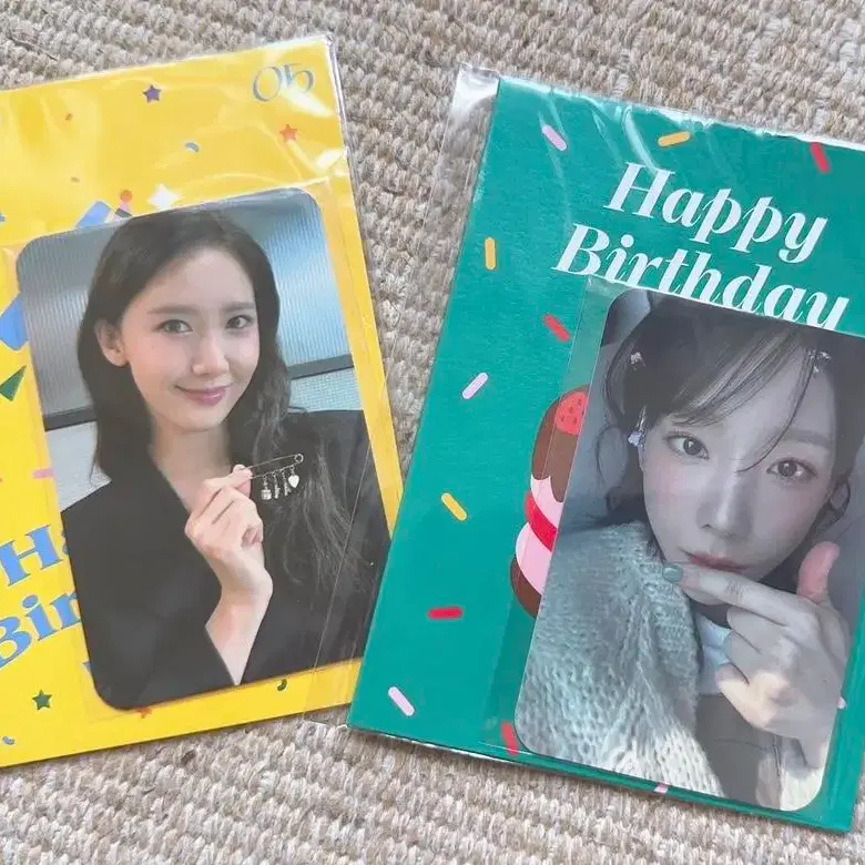 소녀시대 태연, 윤아 생일 포토카드 미개봉 1