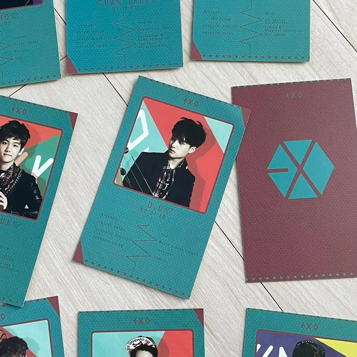 엑소시즌그린팅포카 엑소포카 엑소굿즈 엑소랜봉 도경수포카 디오포카 디오굿즈 4