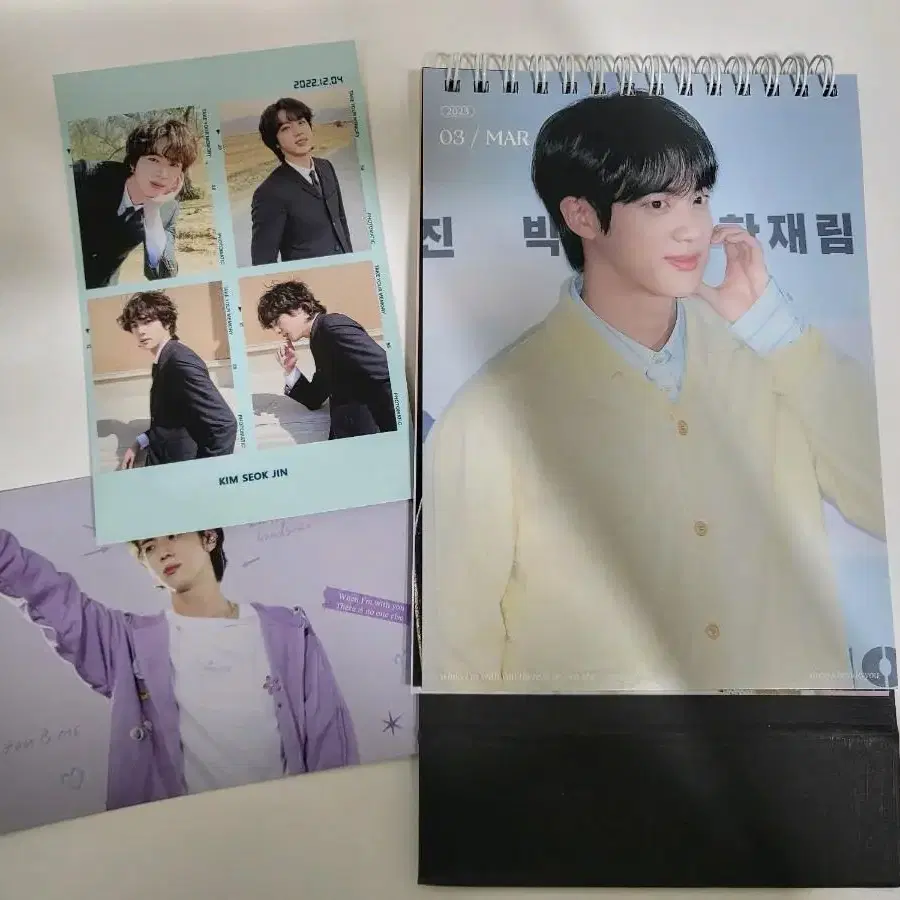 bts 2023 방탄소년단 진 방탄 석진 탁상 달력 포카 포토 5