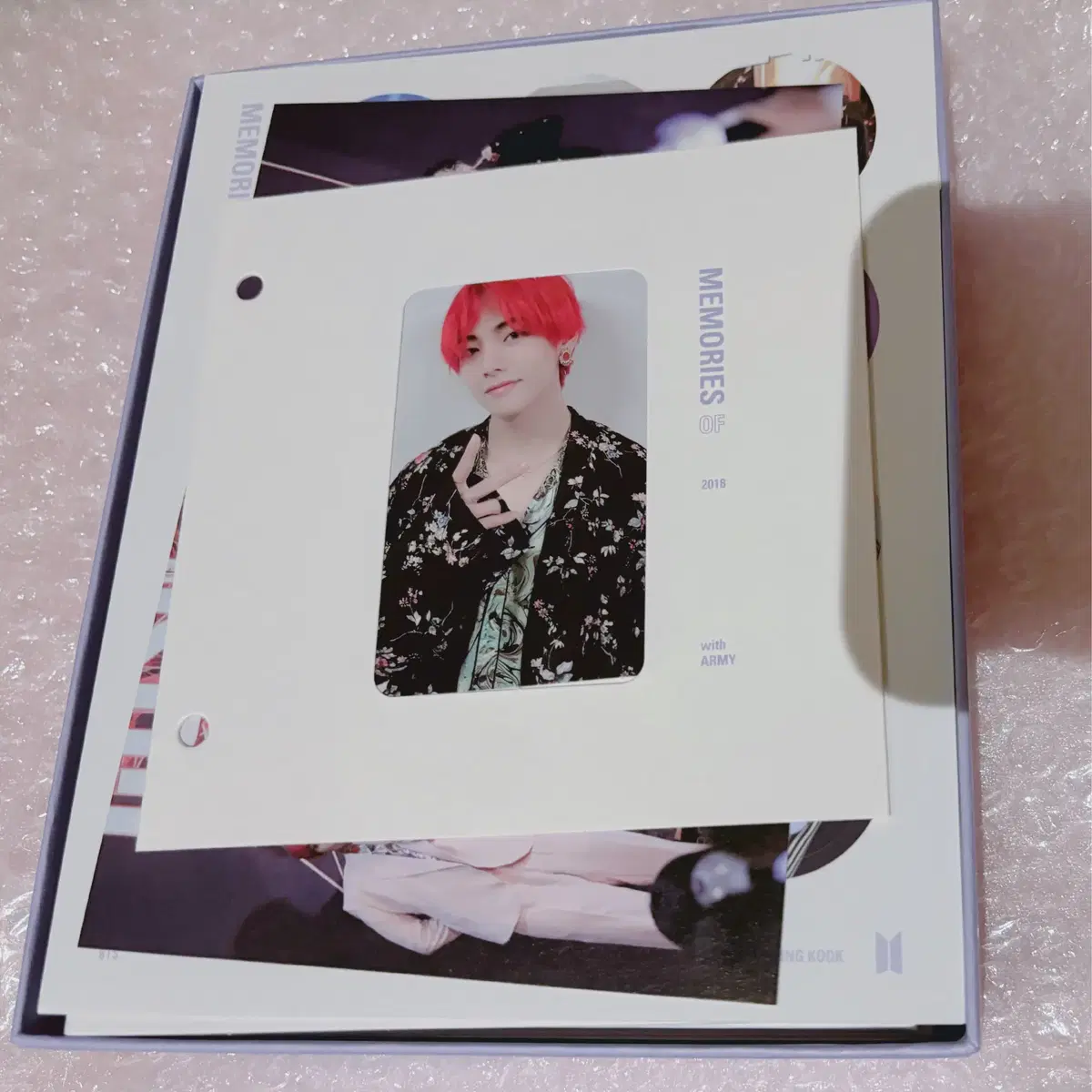 방탄소년단 2018 메모리즈 블루레이 포카 태형 뷔 1