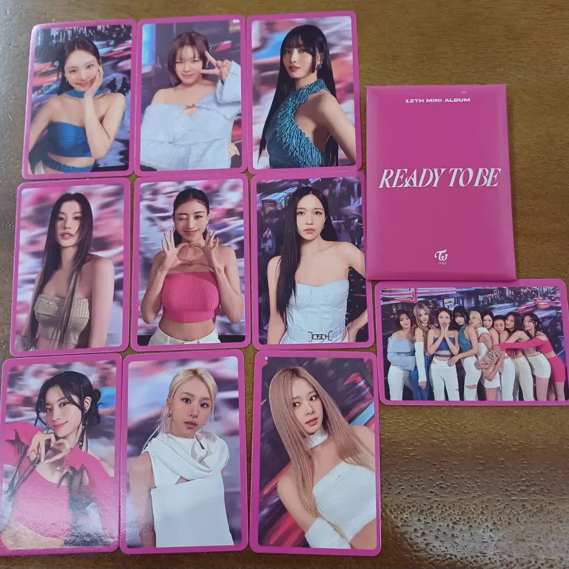 트와이스 나연 정연 모모 사나 지효 미나 다현 채영 쯔위 단체 특전 포카 7