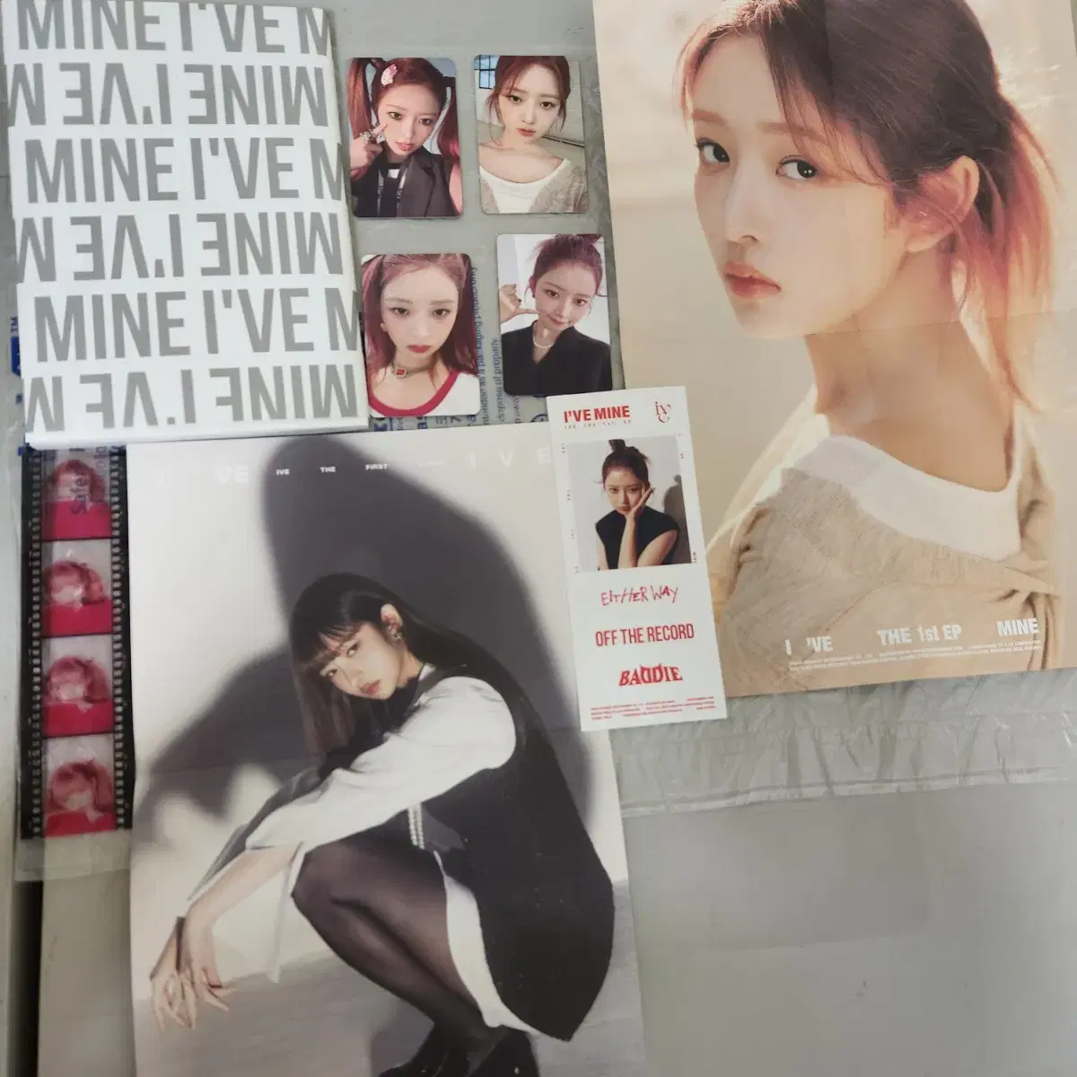 아이브스위치해야마인IAM레이이서앨범포카필름접지포스터미공포특전럭드포카 3