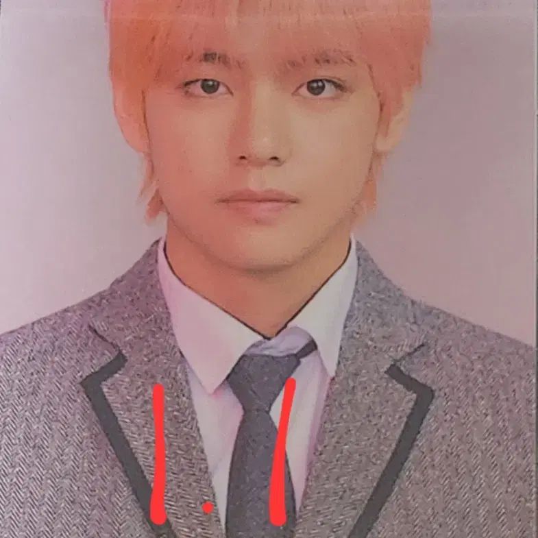 방탄 교복 럽셀 뷔 태형 포카 bts v poca photocard