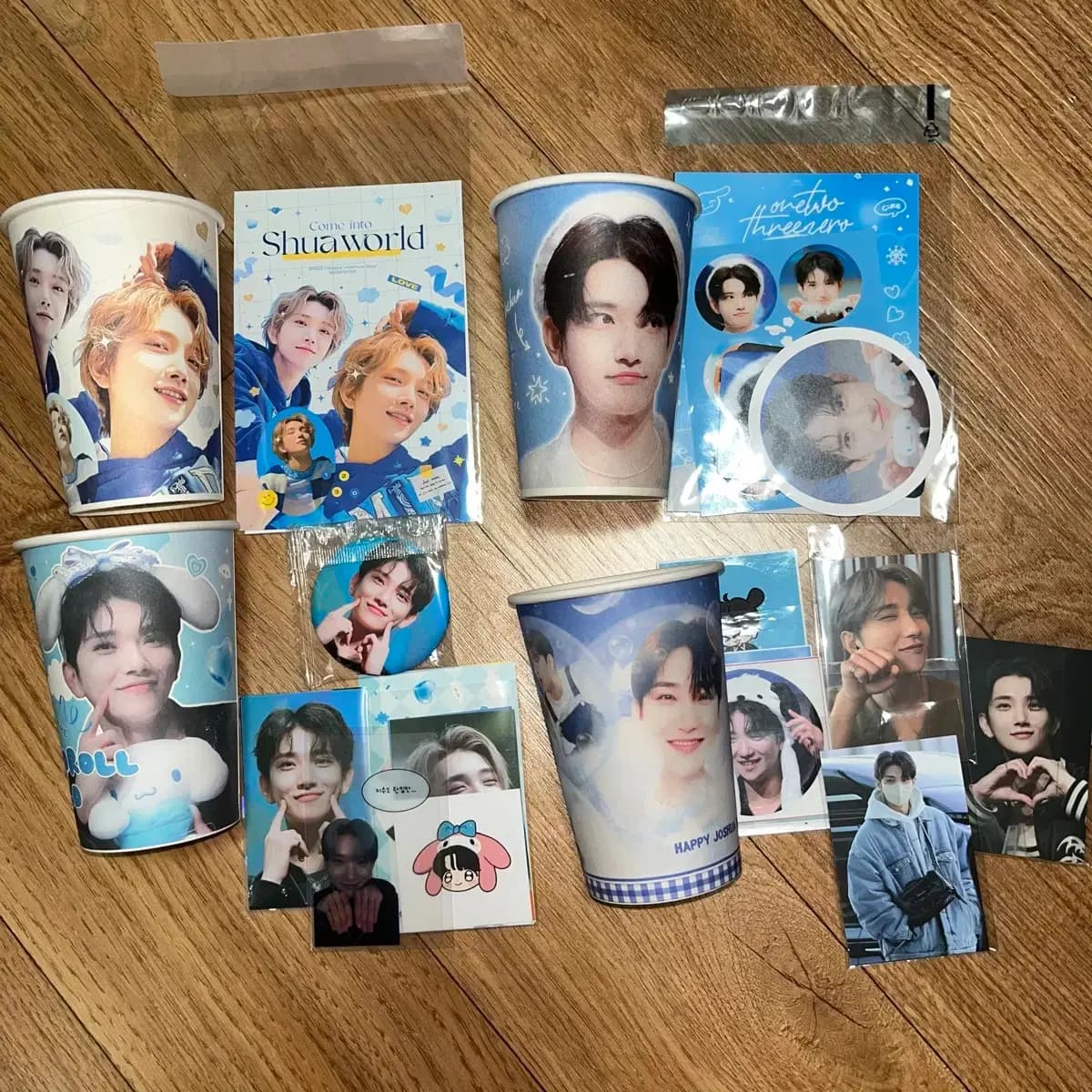 세븐틴 조슈아 슈아 생일카페 생카 특전 양도 포카 원우 정한 호시 민규