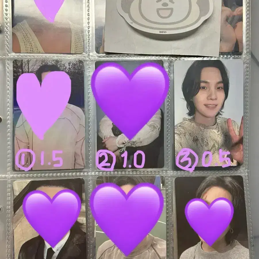 bts 윤기 SUGA AgustD 디데이 포카 드볼