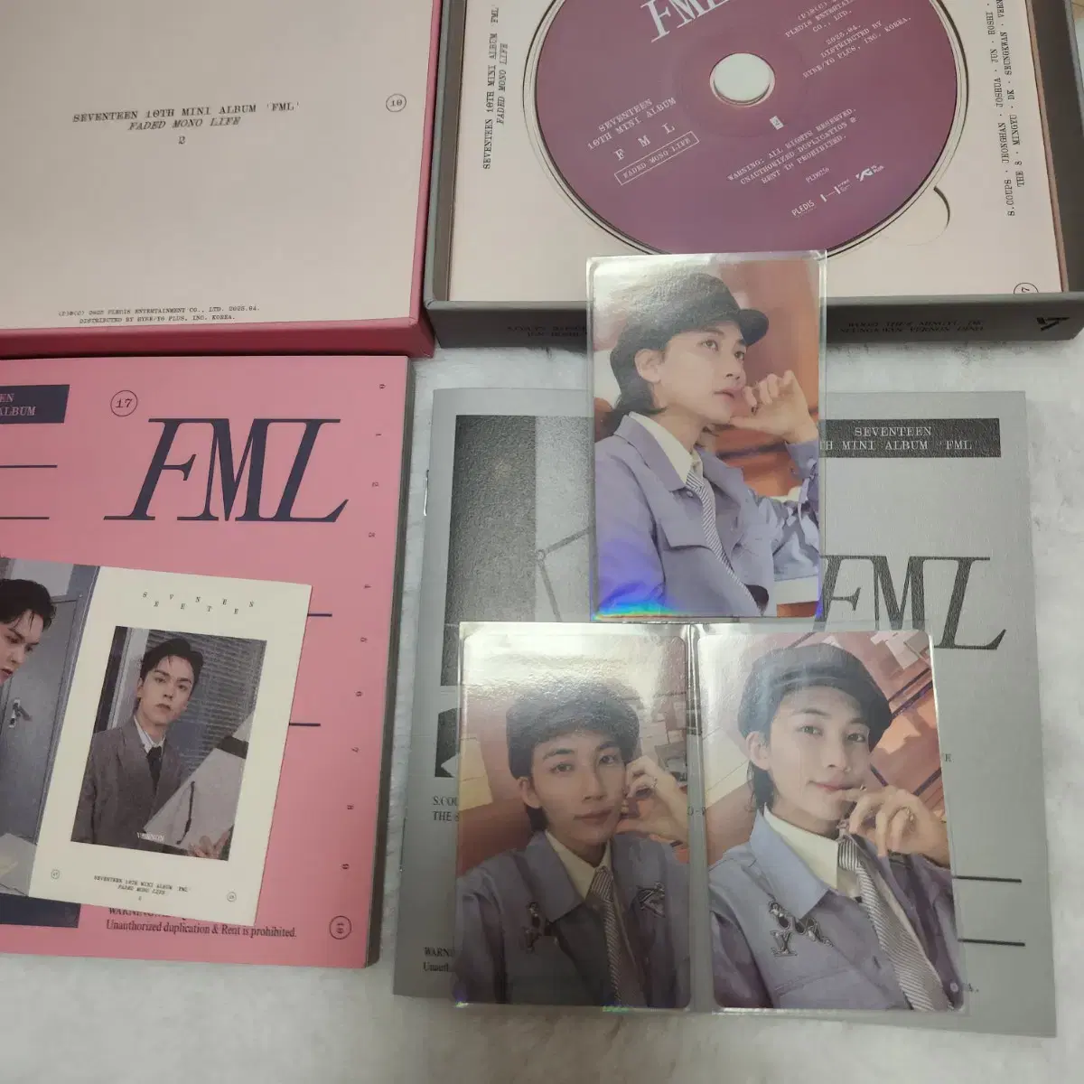 세븐틴 SVT FML 개봉앨범 정한 포카 드볼 특전 2