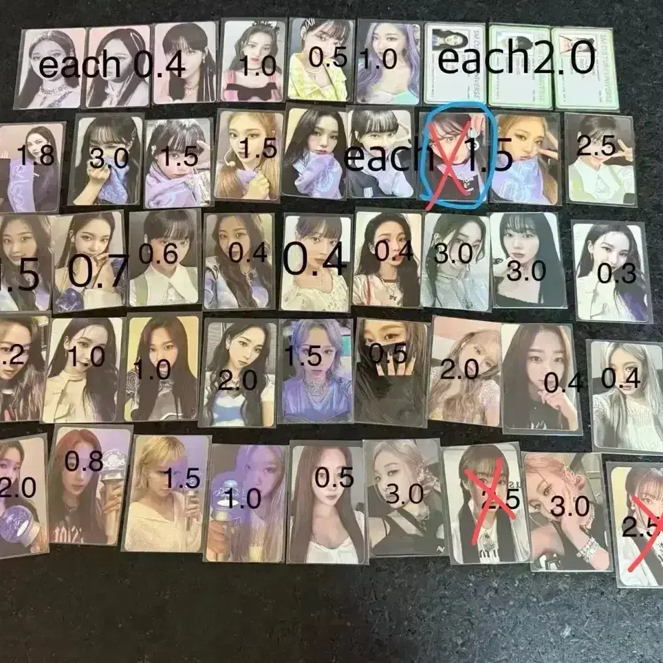 에스파 카리나 윈터 지젤 닝닝 포토카드 포카 미공포 3