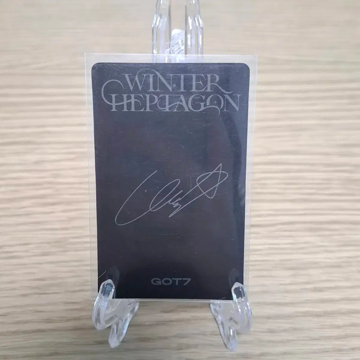 GOT7 WINTER HEPTAGON 유겸 포카 마크 잭슨 교환 2