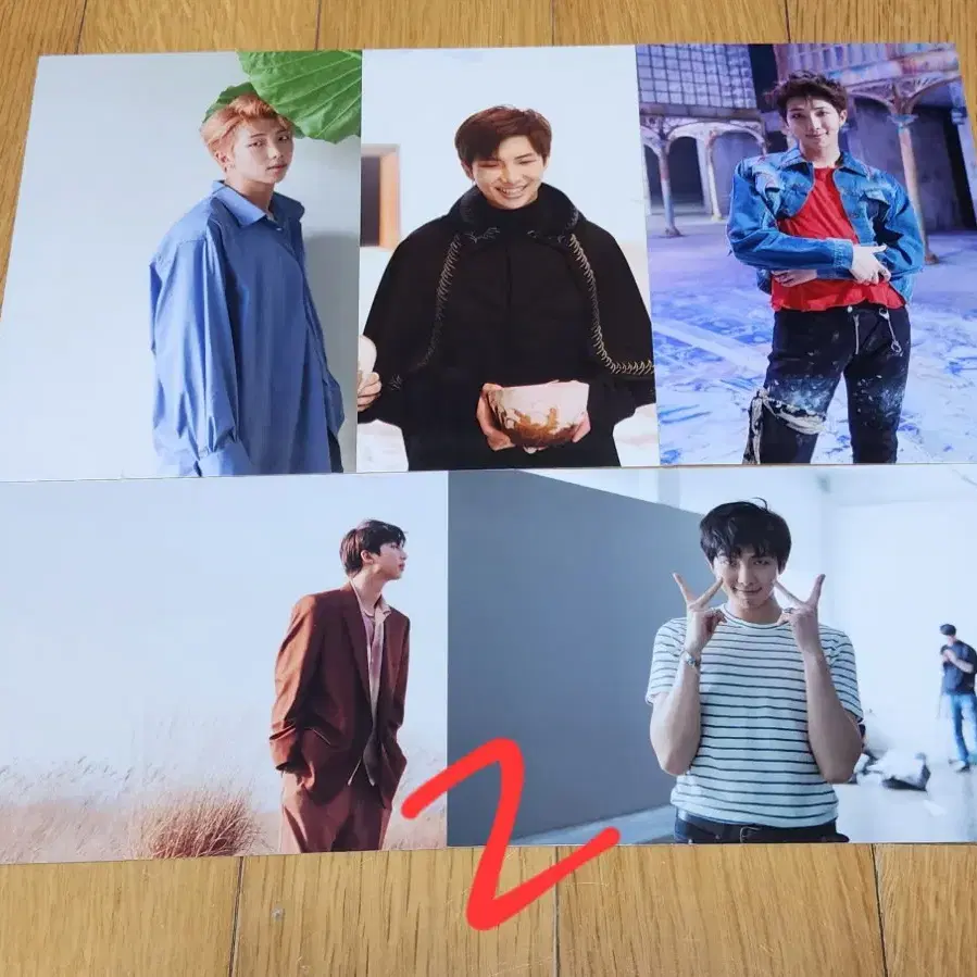 방탄소년단 김석진 알엠 김남준 오늘 전시회 인화사진 공식굿즈 포카 엽서 3