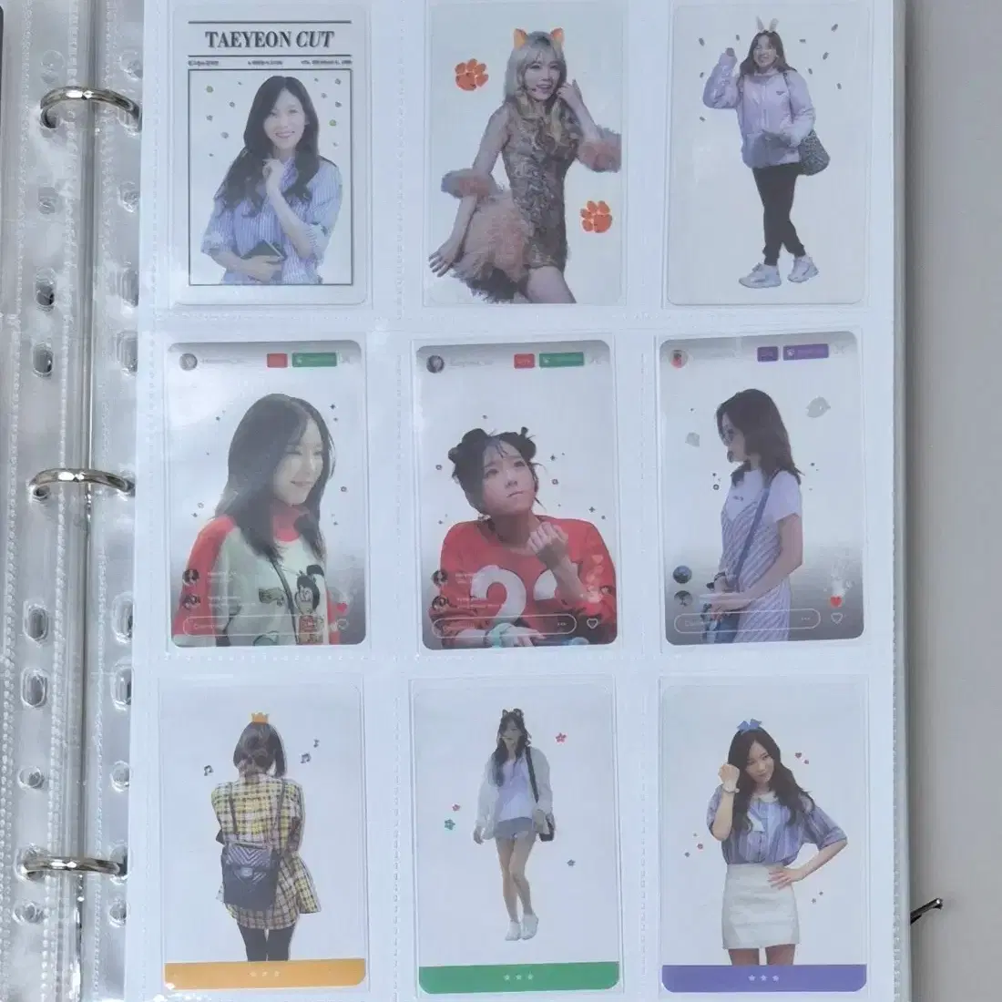 소녀시대 태연 포카 70장 공구 TFU 포토카드 투명포카 마보 불티 특전 10