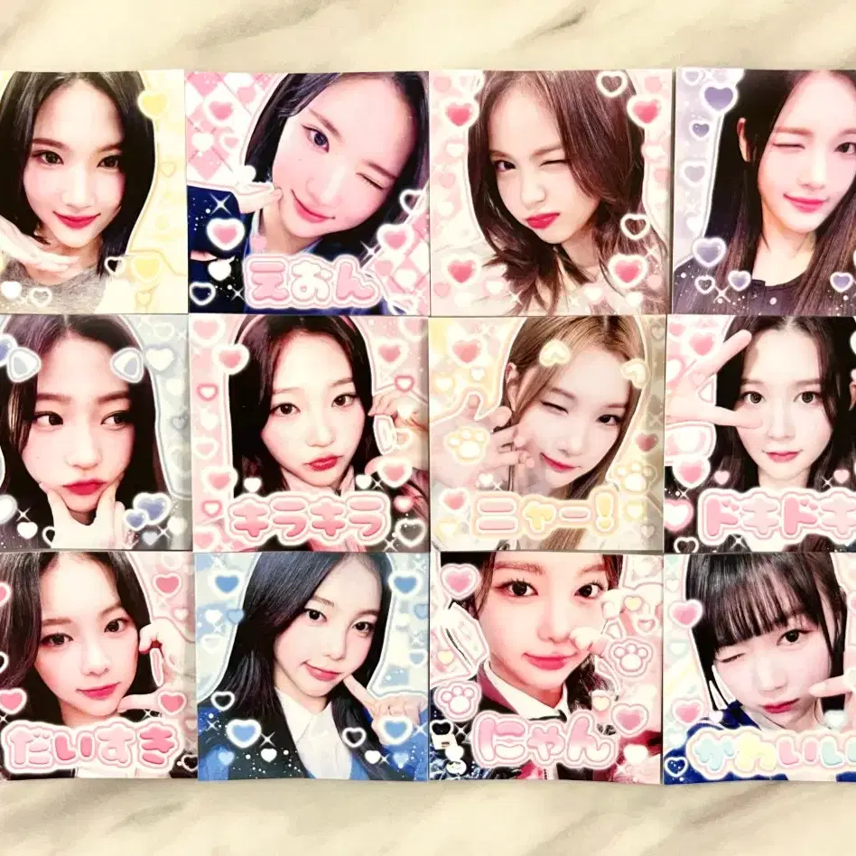 하투하 도무송 스티커 포카 포토카드 지우카르멘스텔라주은이안예온 1