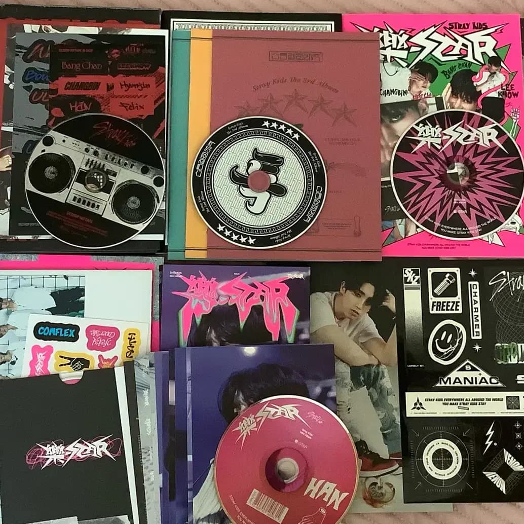 스키즈 한 방찬 앨범 락 특 애플뮤직 위드뮤 스테이존 dvd 미공포 포카 2