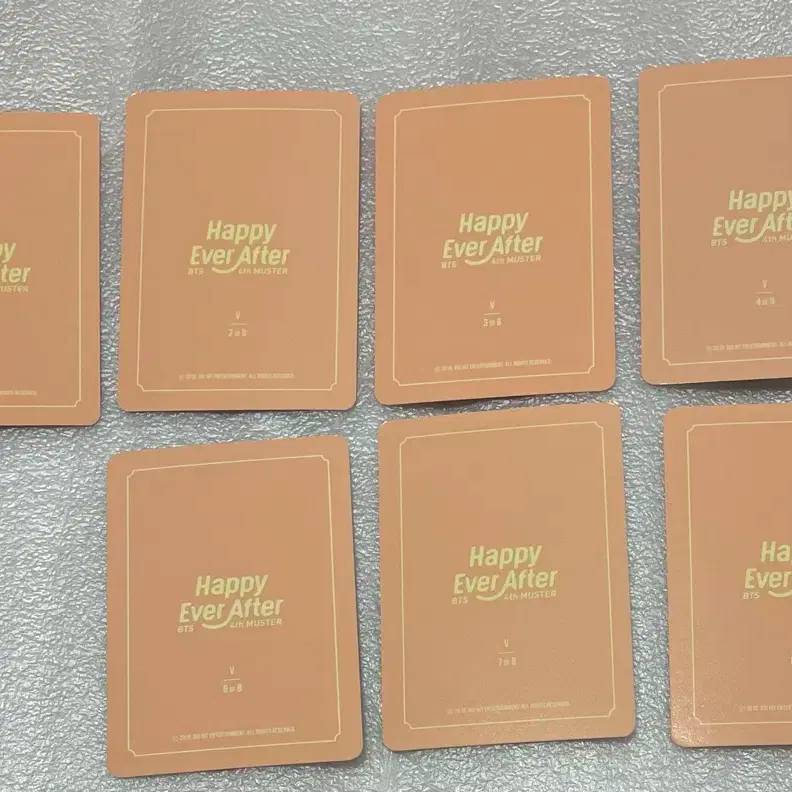 방탄 태형 4기 머스터 미니 포카 준드볼 해피 에버 애프터 팬미팅 2