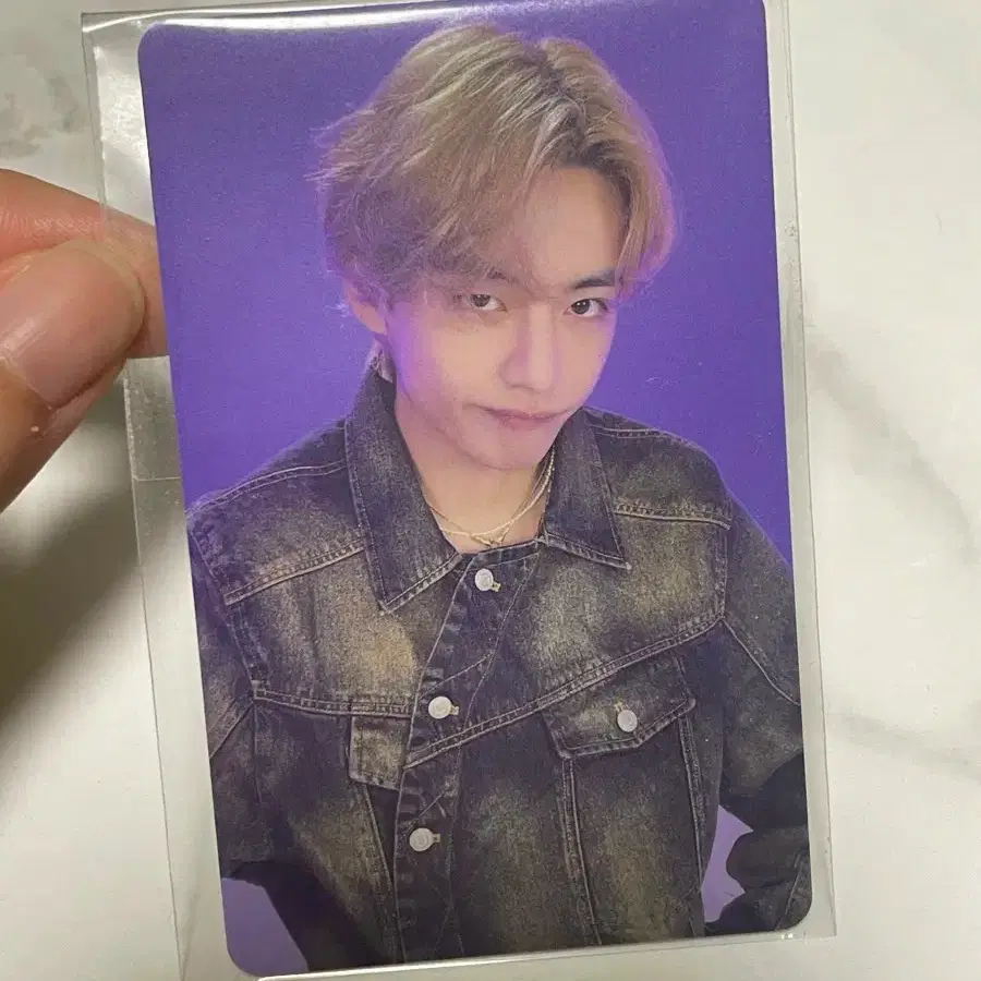 뷔 레이오버 위버스 특전 pvc 포카 보라태형 양도