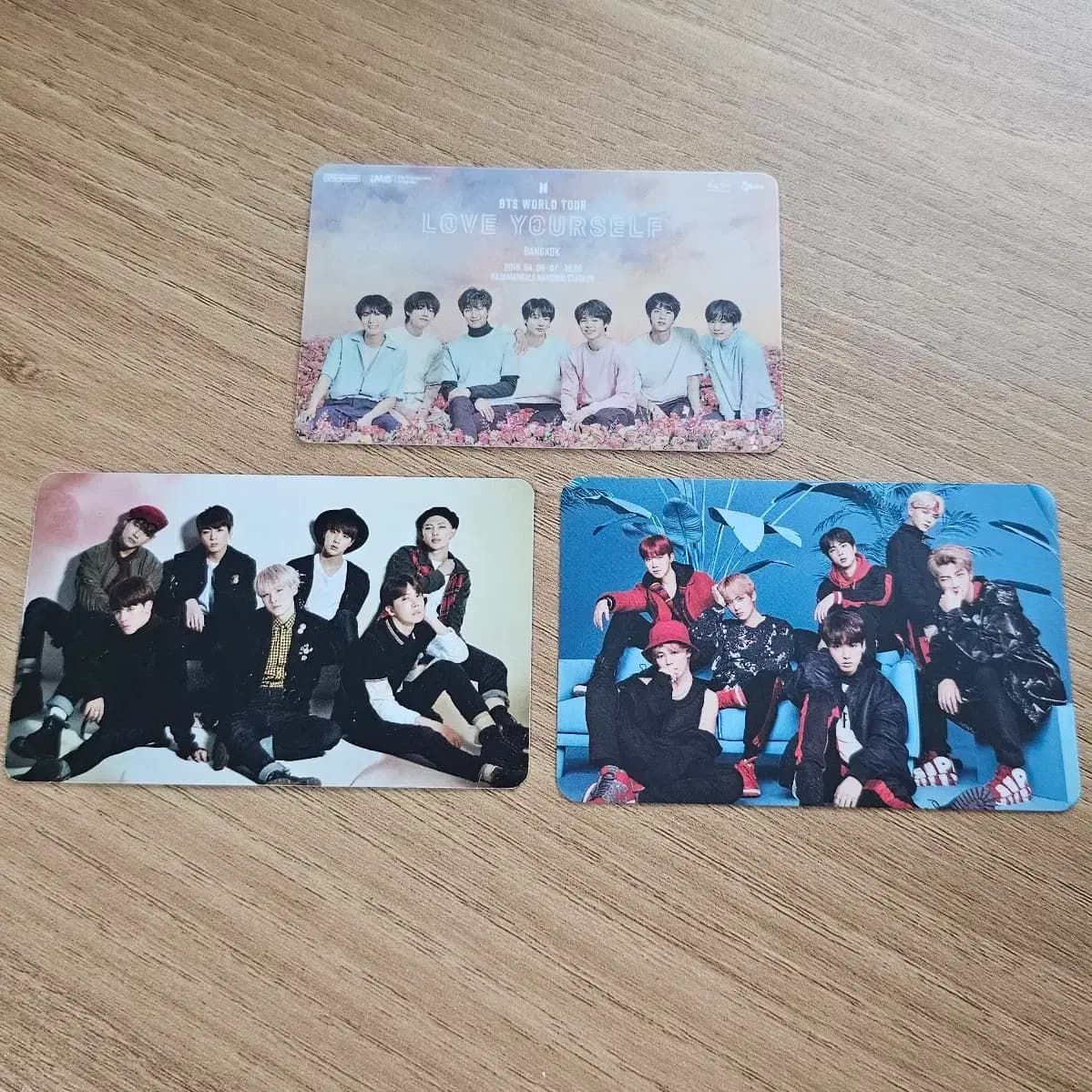 방탄소년단 BTS 일본 아니쥬 악수회 포카, 럽유셀 태국 티켓형 카드