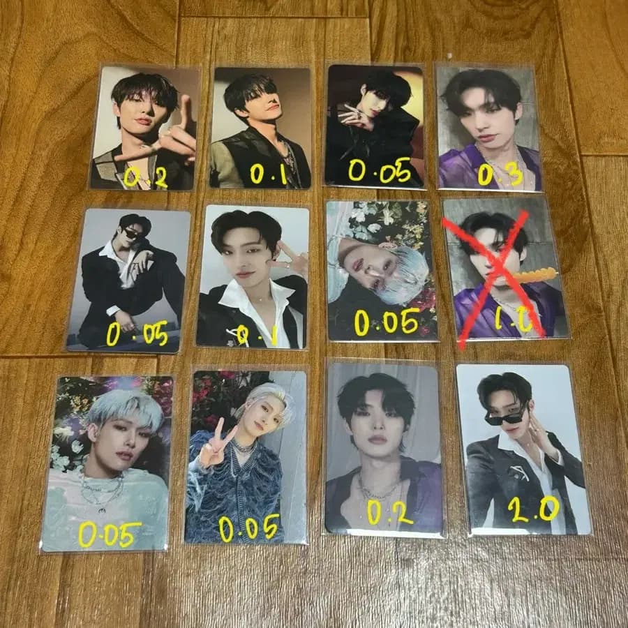 에이티즈 민기 포카 91장 처분 미공포 특전 팝업 앨포 일본앨범 4