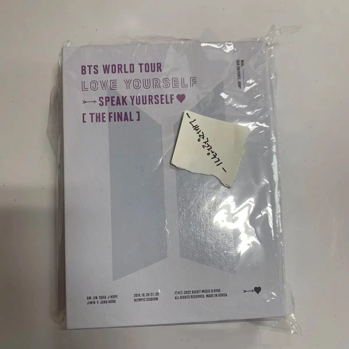 6월구매/BTS 스픽콘 더파이널 서울 DVD<새상품>남준포카 풀셋 2