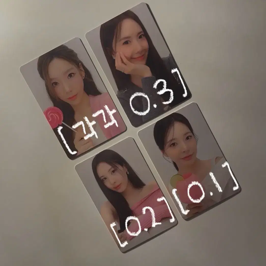 소녀시대 SM타운 30주년 앨범 태연,윤아,서현,써니 포카 판매 1