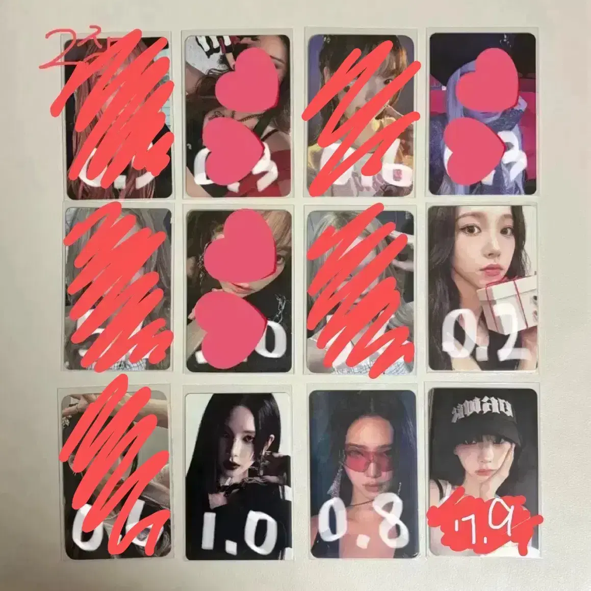 에스파 포토카트 양도 포카 더티워크 볼캡 위플래시 카리나윈터지젤닝닝엠디