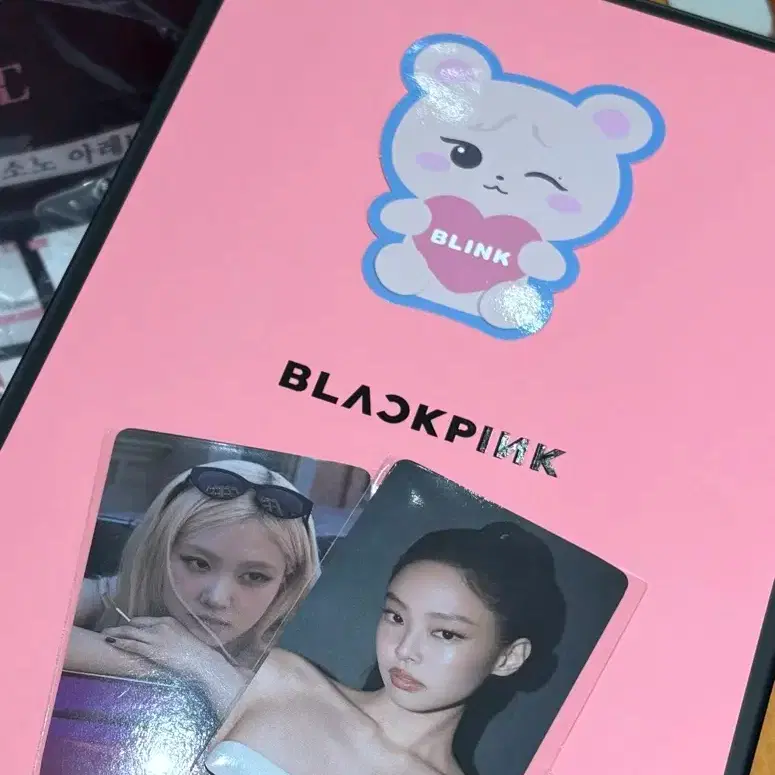 블랙핑크 월드투어 로제 제니 포토카드 스티커