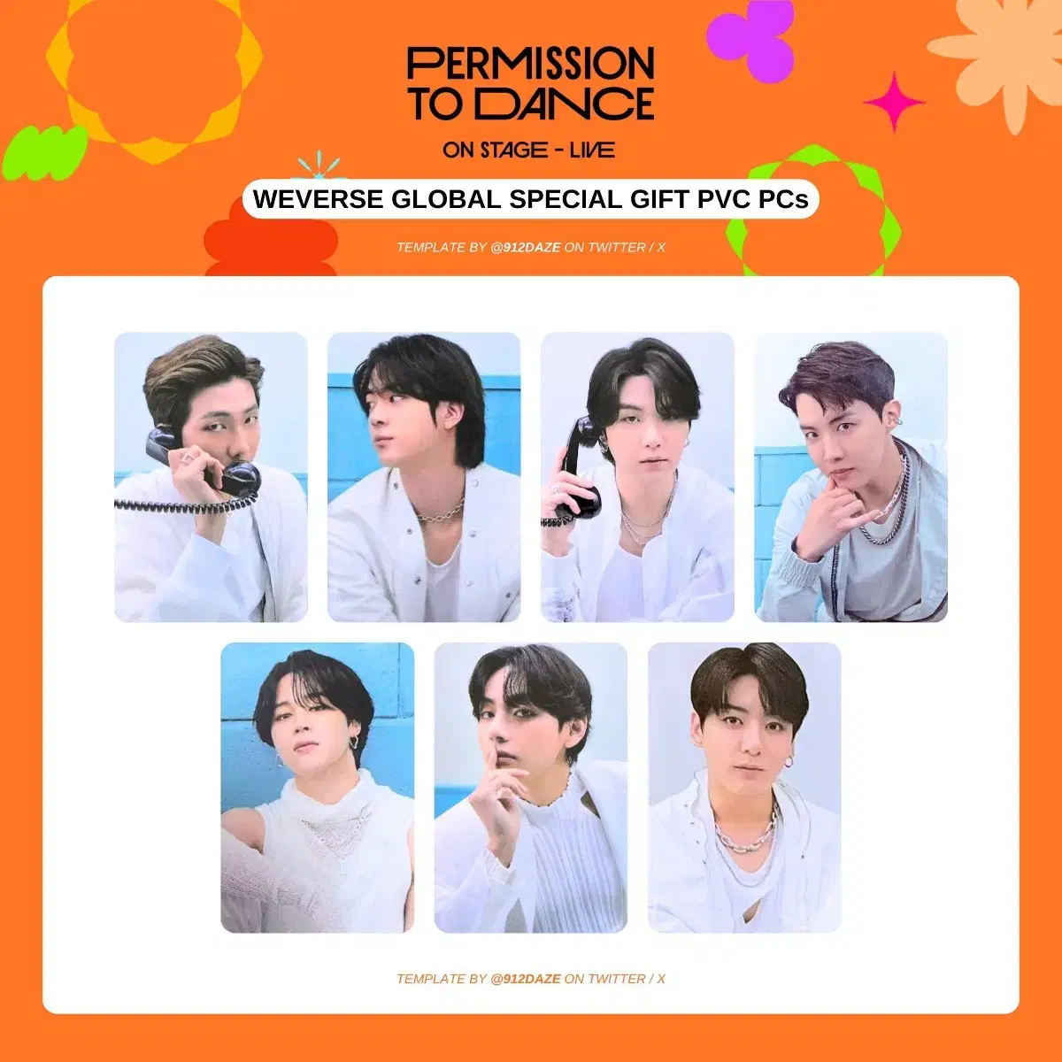 (미개봉) BTS 퍼투댄 PTD LIVE 위버스 2차 PVC 포카 2