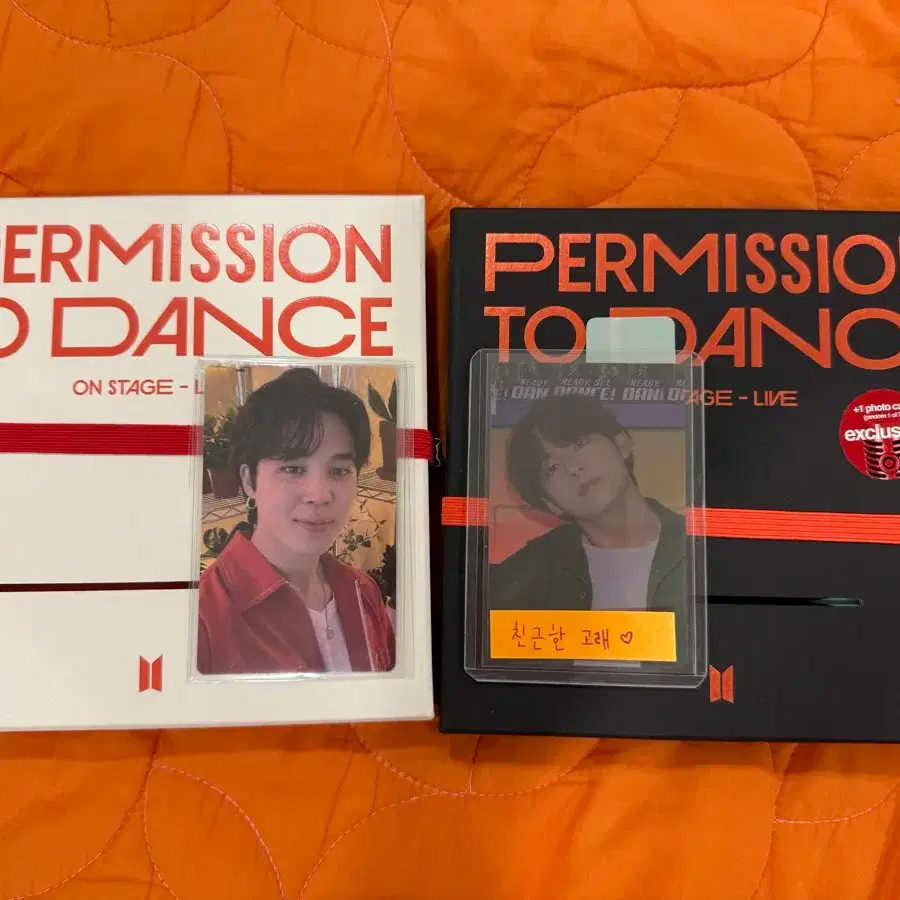 BTS 타겟 포카 태형 뷔 + 위버스 POB 지민 PTD 퍼투댄