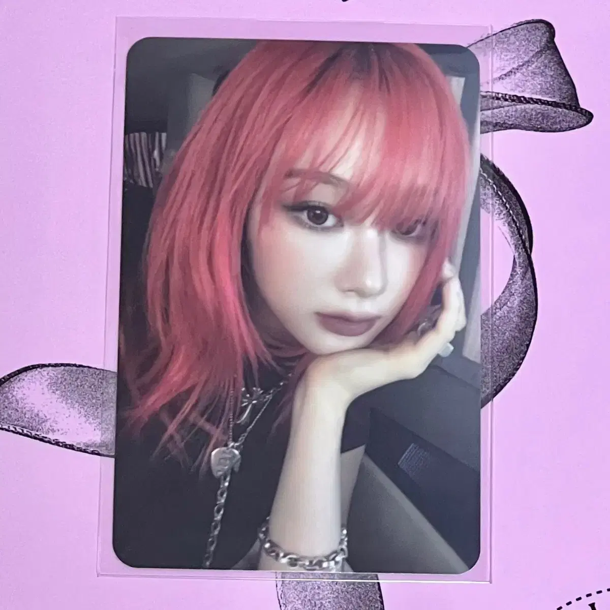 에스파 지젤 포카 포토카드 양도해요 더티워크 크루링 반지