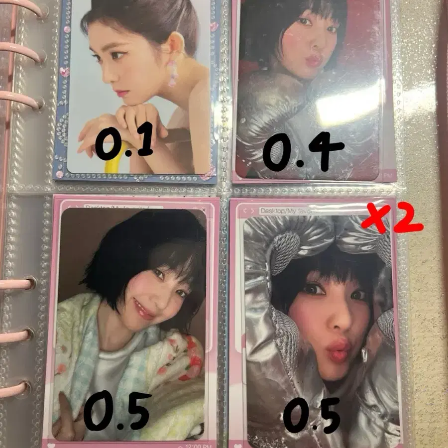 레드벨벳 아이린 포카 팝니다 양도무나교환(주현슬기승완수영예림 5