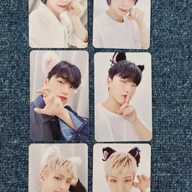 에이티즈 고양이 귀 포카 포토카드 최산 민기 여상