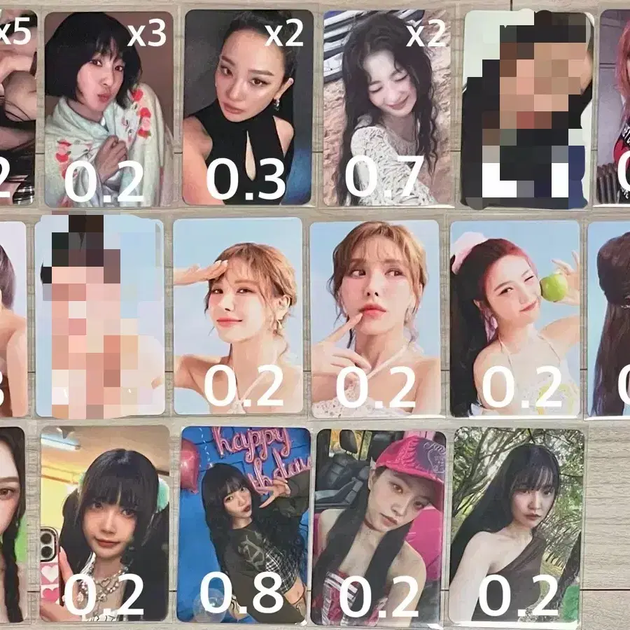 레드벨벳 포카 아슬 틸트 시그 베낫베 슬기 아이린
