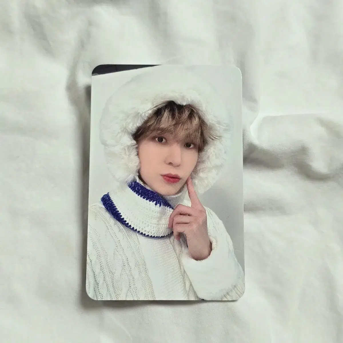 에이티즈 윤호 윈터 후면 싸인 포카 특전 3