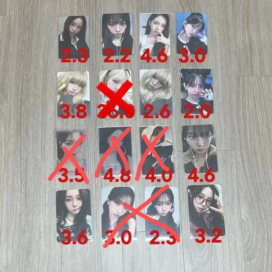 [판매] 에스파 카리나 포카 포토카드 지젤윈터닝닝 1