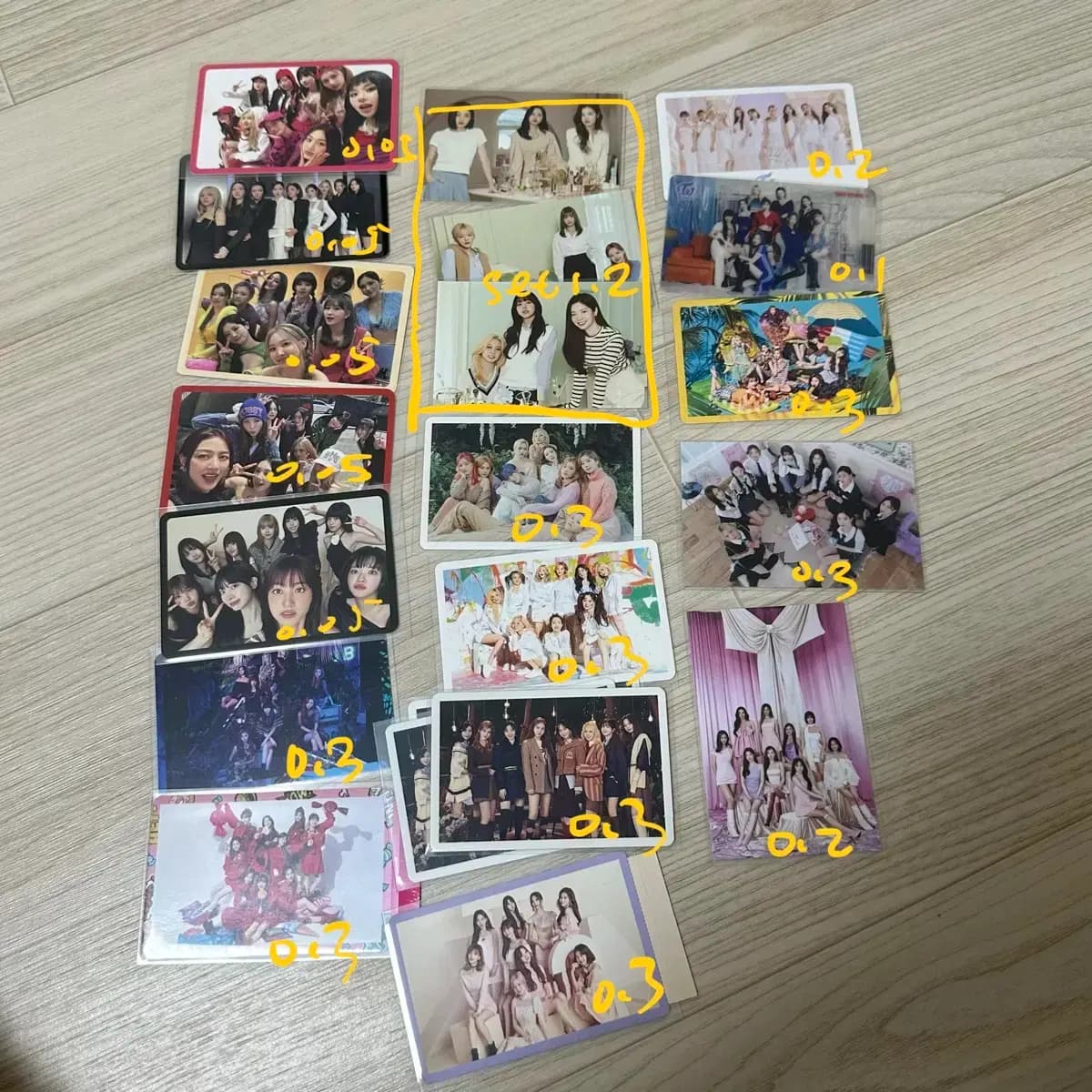 트와이스 단체 포카 양도 1