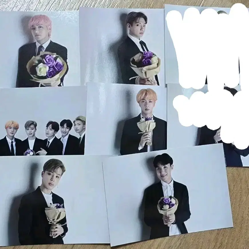 BTS. 방탄 아이돌 공방포카 정국 태형 지민 석진 호석 남준 윤기