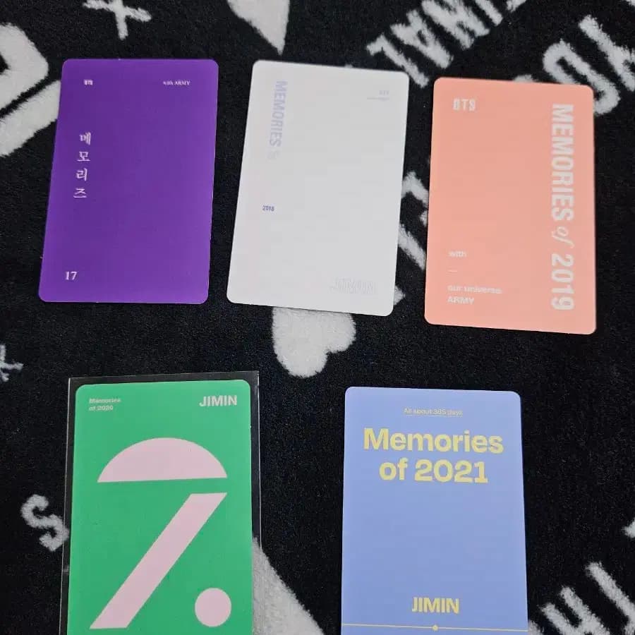 BTS 지민 메모리즈 포카 드볼 17년-21년 jimin memories 2