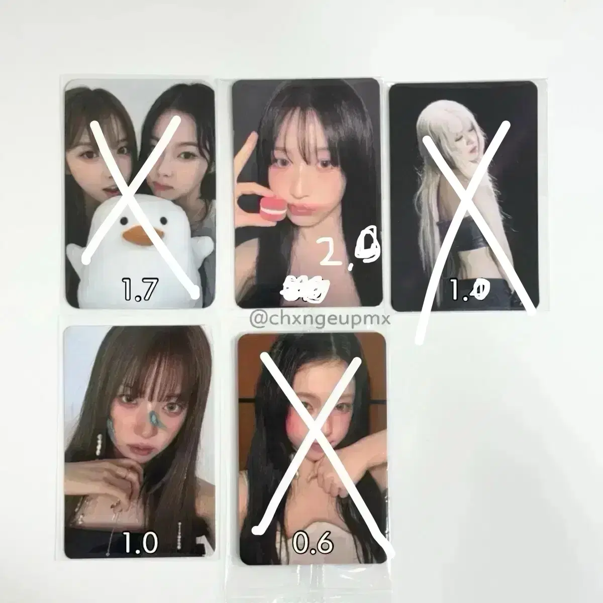 (0.3할인) 엔믹스 특전 포카 (블루발렌타인, 노어바웃미)