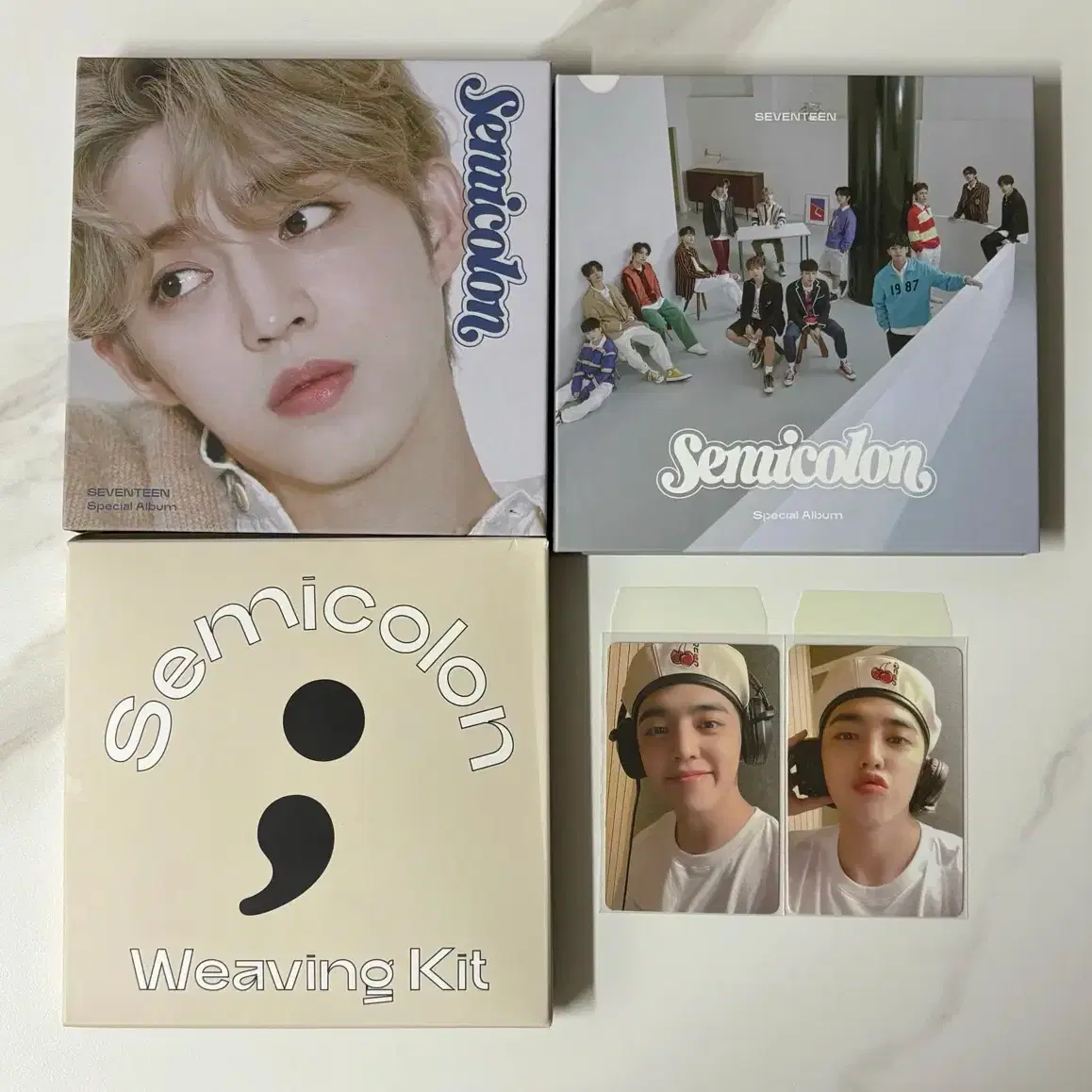 세븐틴 세미콜론 에스쿱스 포카 초회한정 초판앨범 풀셋양도 3