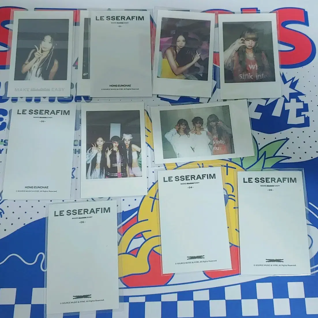 르세라핌 EASY 팝업 포카 4