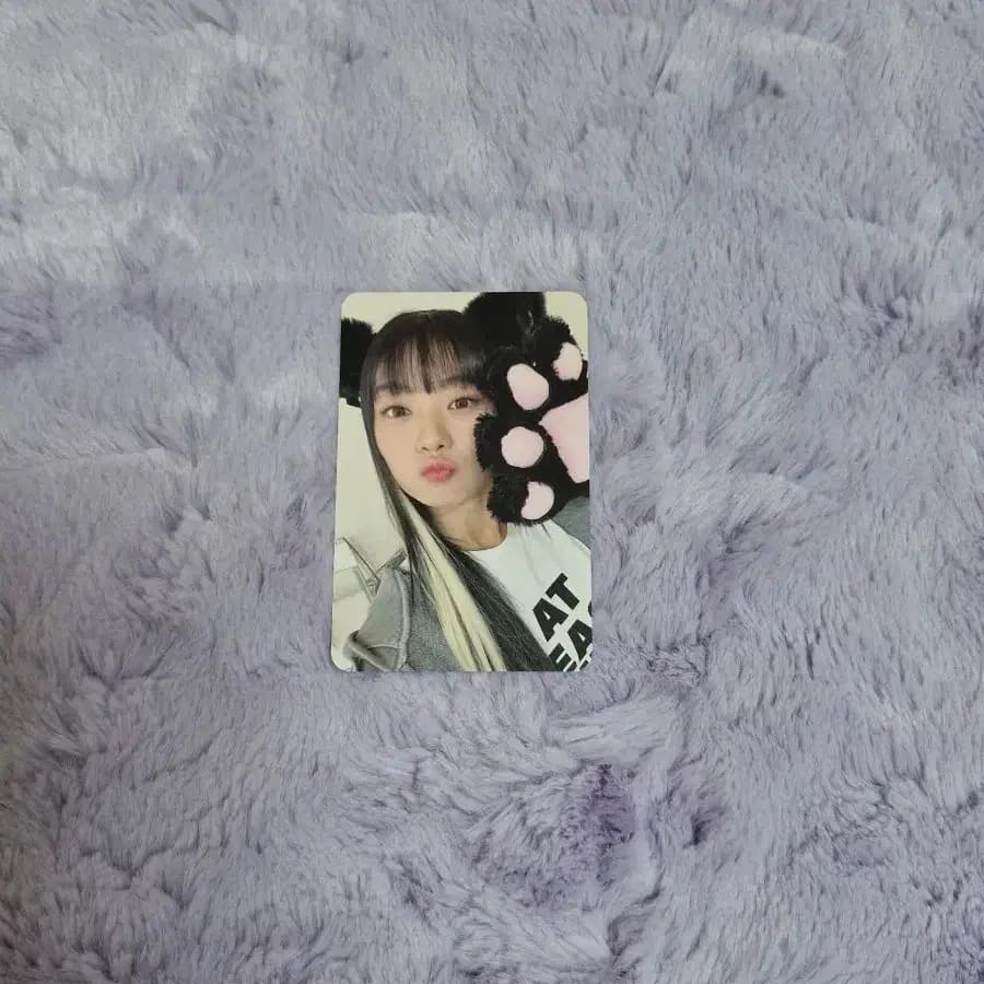 유니스 진현주 고양이 손 위드뮤 럭드 미공포 특전 슈퍼우먼 포카 포토카드