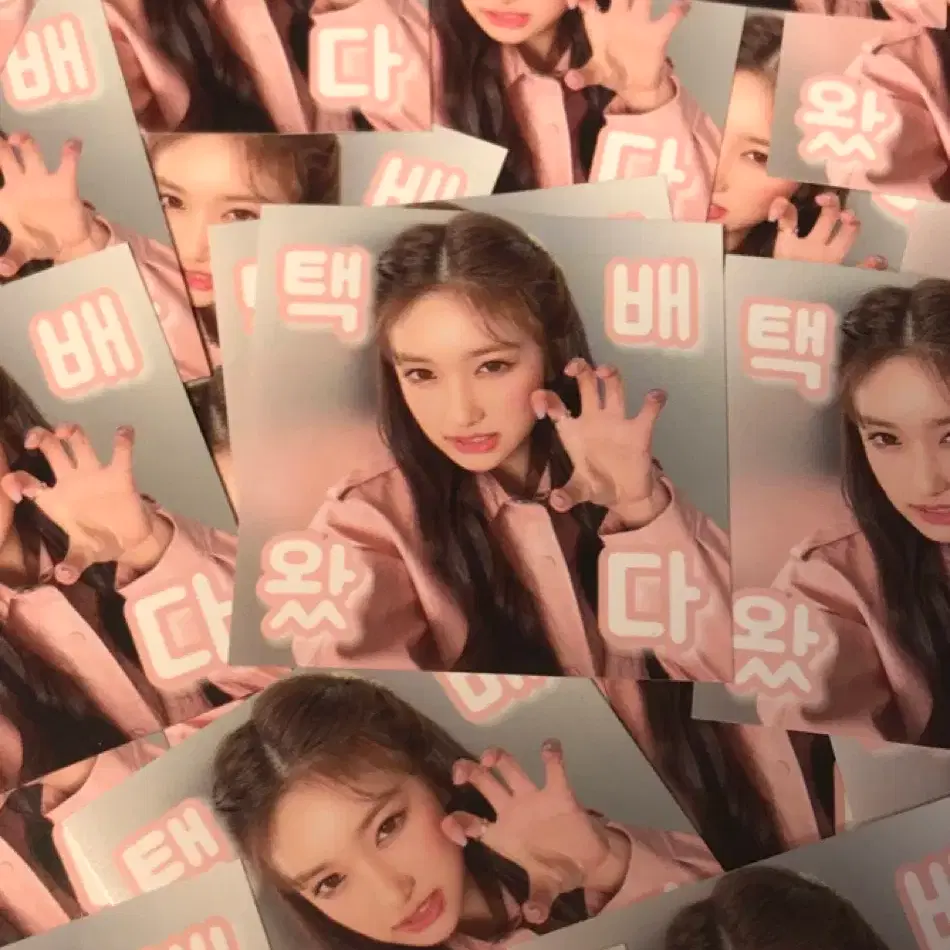 3배!!!처분!폭덤!!)) 아이브 비공굿 스티커 포토카드 11