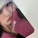 에스파 윈터 핑크후디 포카 팔아요 3