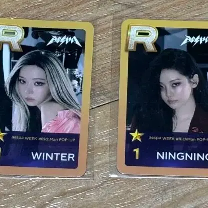 에스파 리치맨 팝업 슈스엠 이벤트 포카