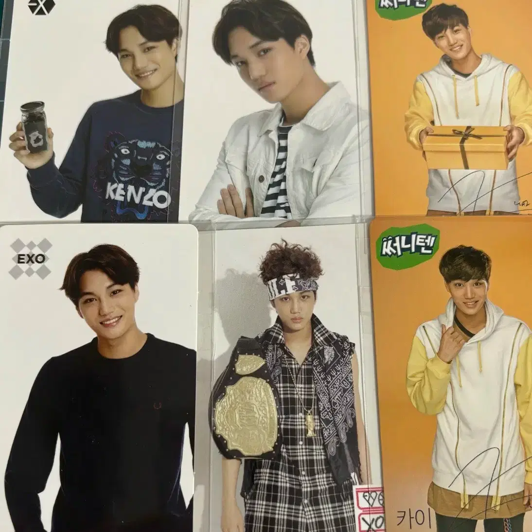 엑소 exo 카이 써니텐 아티움 으르렁 포카 포토카드 1